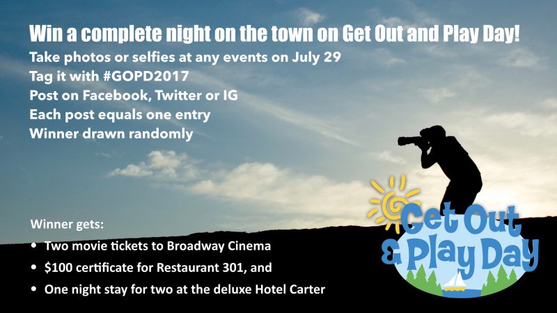Enter to Win a Night Out for Two on Get Out and Play Day