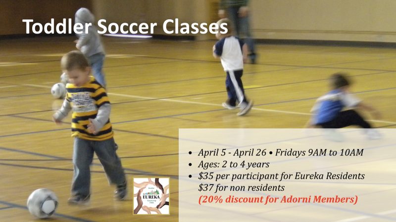 Toddler Soccer Class Returns April 5