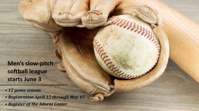 Men’s Slow-Pitch Softball League Begins June 3