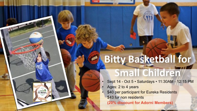 Bitty Basketball for Toddlers starts September 14
