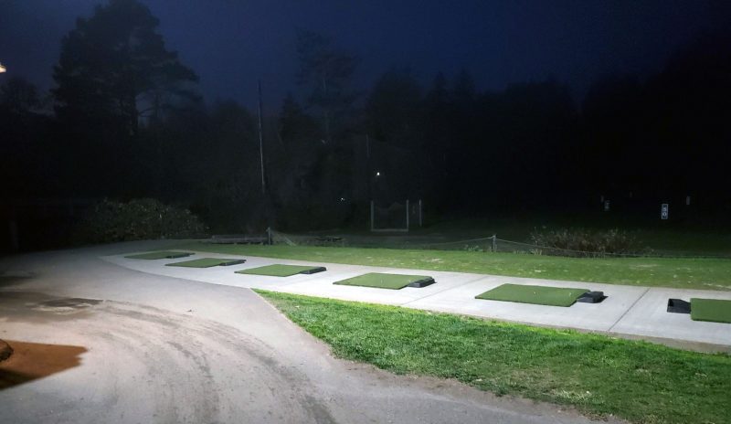 Golf Course Driving Range gets Lights for Nighttime Play